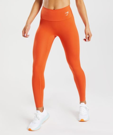 Women's Gymshark Training Leggings Orange | CA 1A5N38